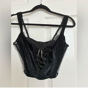 Victoria's Secret Black Corset Top